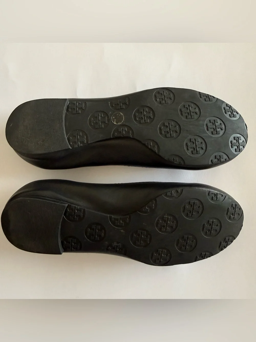 Tory Burch Minnie Travel Ballet Flats – Black/Gold – Size 4M